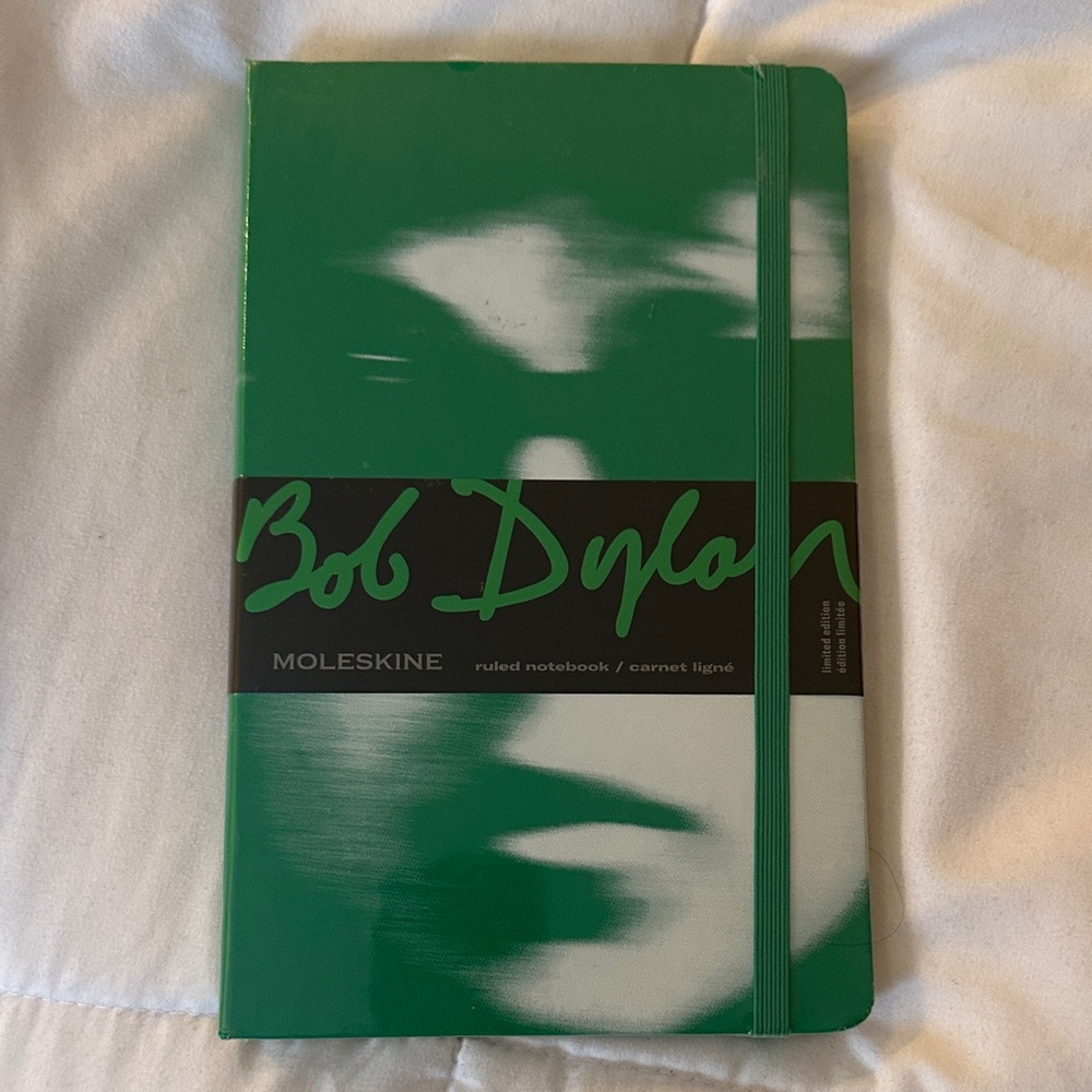 Moleskine Bob Dylan Emerald Notebook Limited Edition